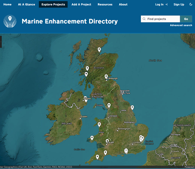 UKs first central directory of marine enhancement schemes launched