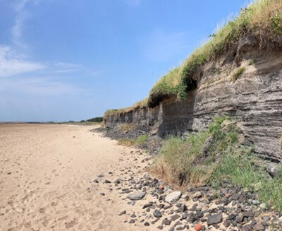 Burry Port East Beach - FlyAsh Landfill Site on Beach