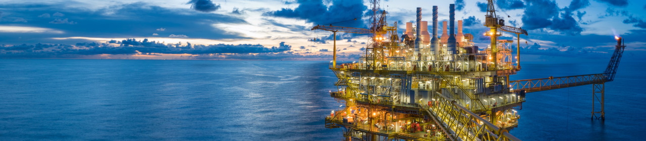 Oil rig Pov Overlooking