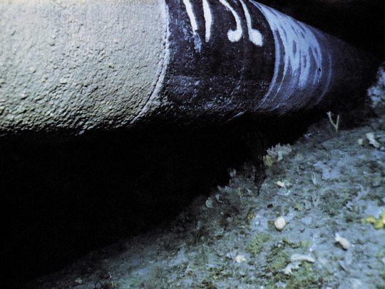 Sediment change study for pipe exposure