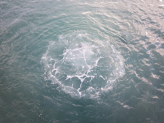 underwater pipe effluent