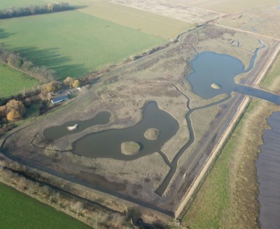 Skinflats managed realignment at low tide